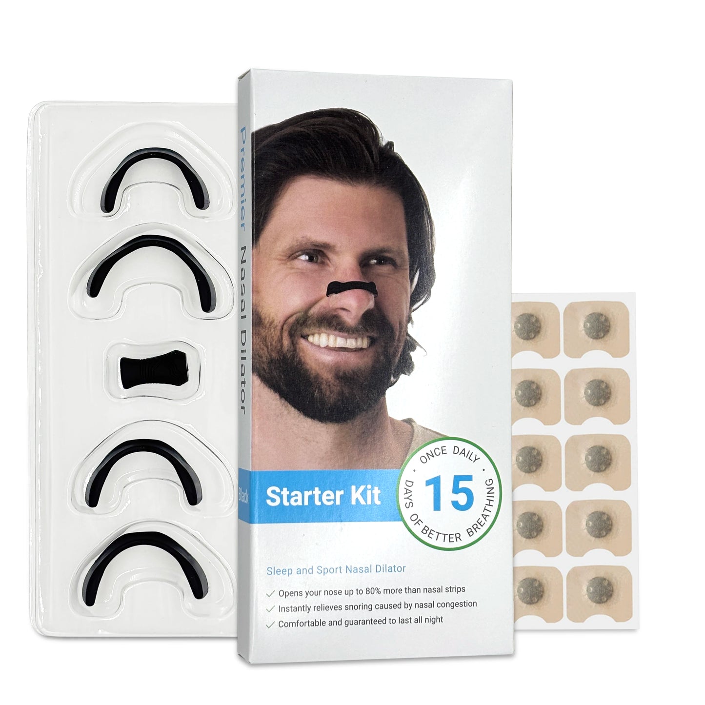 MAGNIBREATHE Magnetic Nasal Strips Kit 30 MAGNETS