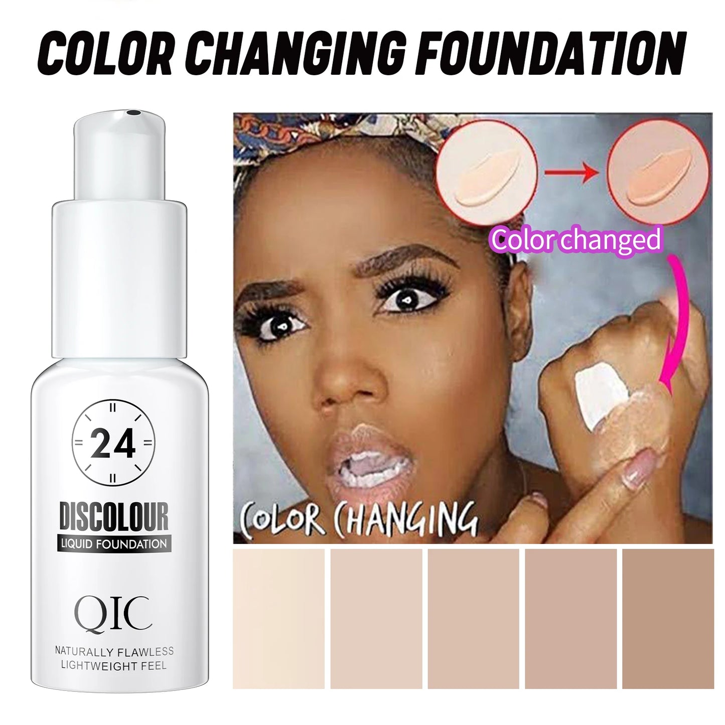 QIC Colour Changing Foundation